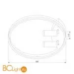 Потолочный светильник Eurosvet Luminari 90247/3 черный / золото - Фото 1