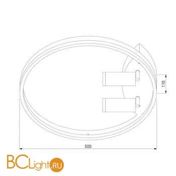 Потолочный светильник Eurosvet Luminari 90247/3 белый / хром - Фото 1