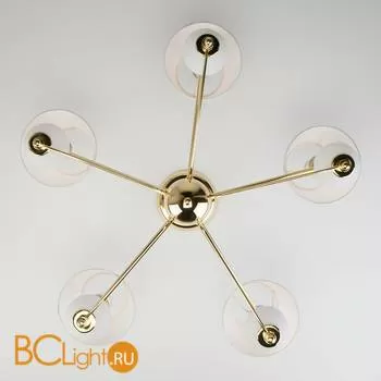 Потолочная люстра Eurosvet Luna 70061/5 золото - Фото 4