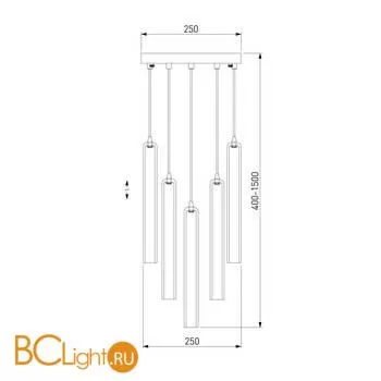 Подвесной светильник Eurosvet Lynn 50381/5 хром a057391 - Фото 0