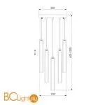 Подвесной светильник Eurosvet Lynn 50381/5 хром a057391 - Фото 0