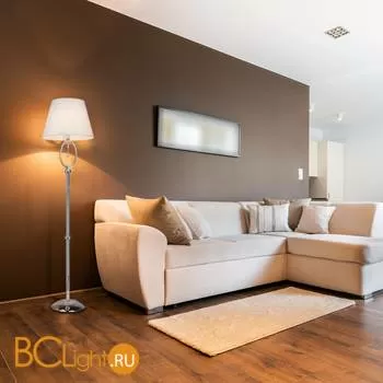 Торшер Eurosvet Madera 01056/1 хром/прозрачный хрусталь Strotskis - Фото 1