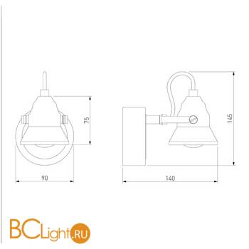 Бра Eurosvet Magnum 20062/1 хром/венге - Схема