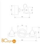 Бра Eurosvet Magnum 20062/2 хром/венге - Схема