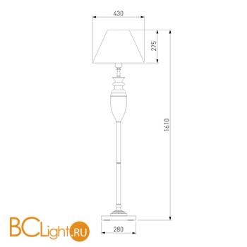 Торшер Eurosvet Majorka 009/1T янтарный - Схема