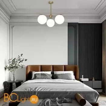 Подвесной светильник Eurosvet Marbella new 60147/3 латунь a063853 - Фото 3