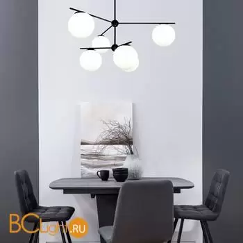 Подвесной светильник Eurosvet Marbella new 60147/6 черный a063852 - Фото 2