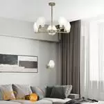 Подвесной светильник Eurosvet Marble 60158/5 латунь a065049 - Фото 3