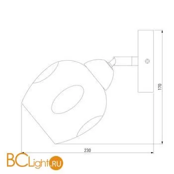 Бра Eurosvet Marci 30164/1 хром - Фото 3