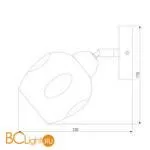 Бра Eurosvet Marci 30164/1 золото - Фото 3