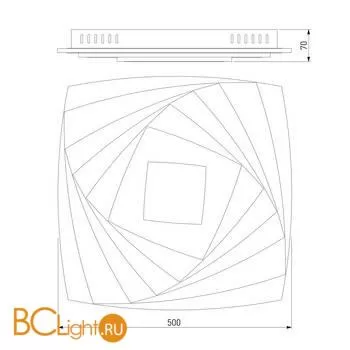Потолочный светильник Eurosvet Mare 90213/1 белый - Фото 3