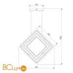 Подвесной светильник Eurosvet Maya 90224/3 матовое серебро - Фото 3