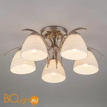 Потолочная люстра Eurosvet Megan 30121/5 сатин-никель - Фото 0