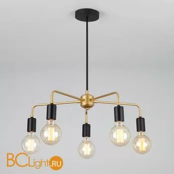 Потолочная люстра Eurosvet Mikko 70053/5 черный/золото
