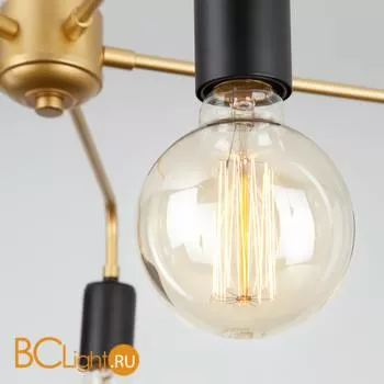 Потолочная люстра Eurosvet Mikko 70053/5 черный/золото - Фото 1