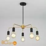 Потолочная люстра Eurosvet Mikko 70053/5 черный/золото