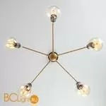 Потолочная люстра Eurosvet Mikko 70053/5 черный/золото - Фото 2