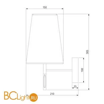 Бра Eurosvet Milazzo 60137/1 золото a060127 - Фото 2