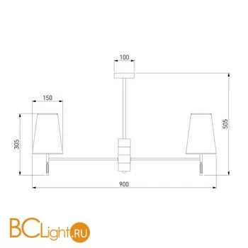 Люстра Eurosvet Milazzo 60137/8 хром a060126 - Фото 2