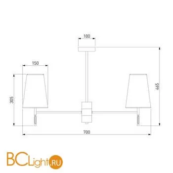 Люстра Eurosvet Milazzo 60137/6 золото a060128 - Фото 2