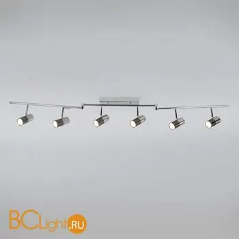 Потолочный светильник Eurosvet Mini Topper 20086/6 LED хром/черный жемчуг 30W - Фото 1