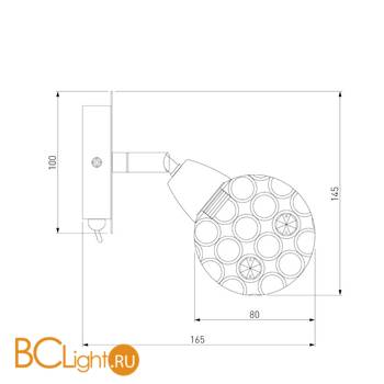 Бра Eurosvet Mirage 20042/1 золото - Схема