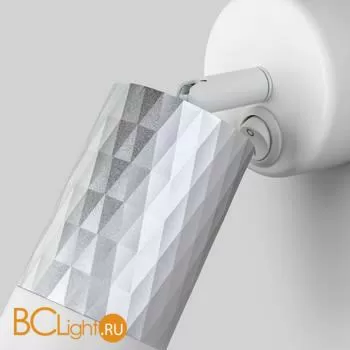 Настенный светильник Eurosvet Mizar 20088/1 белый / серебро - Фото 0