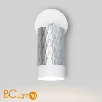 Настенный светильник Eurosvet Mizar 20088/1 белый / серебро - Фото 1