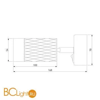 Настенный светильник Eurosvet Mizar 20088/1 белый / серебро - Фото 2