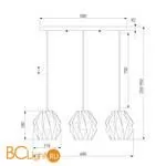 Подвесной светильник Eurosvet Moire 50137/3 белый a056834 - Фото 3