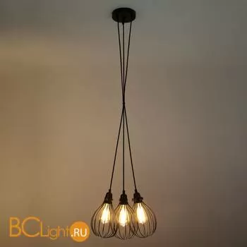 Подвесной светильник Eurosvet Moll 50059/3 черный - Фото 1