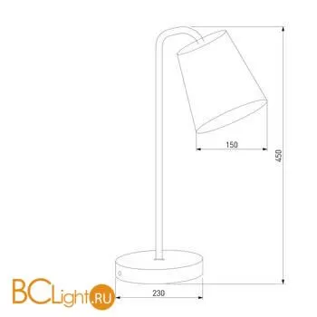Настольная лампа Eurosvet Montero 01134/1 белый a061343 - Фото 2