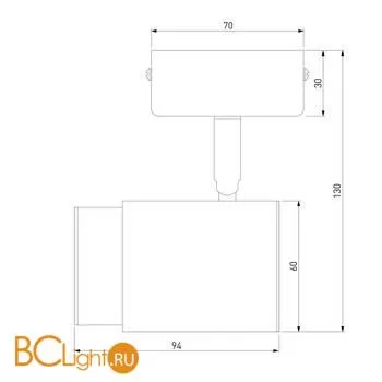 Настенный светильник Eurosvet Morgan 20124/1 белый/ хром - Фото 1