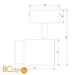 Настенный светильник Eurosvet Morgan 20124/1 белый/ хром - Фото 1