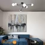 Потолочный светильник Eurosvet Netz new 30181/6 черный a062214 - Фото 2