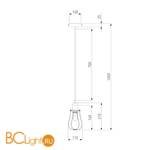 Подвесной светильник Eurosvet Newark 50064/1 черный - Схема