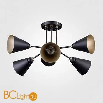Потолочная люстра Eurosvet Nigella 70052/6 черный/золото