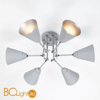 Потолочная люстра Eurosvet Nigella 70052/6 серый/серебро