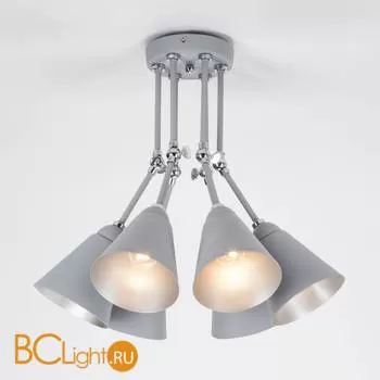 Потолочная люстра Eurosvet Nigella 70052/6 серый/серебро - Фото 0