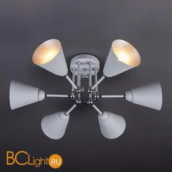 Потолочная люстра Eurosvet Nigella 70052/6 серый/серебро - Фото 6
