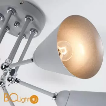 Потолочная люстра Eurosvet Nigella 70052/6 серый/серебро - Фото 3