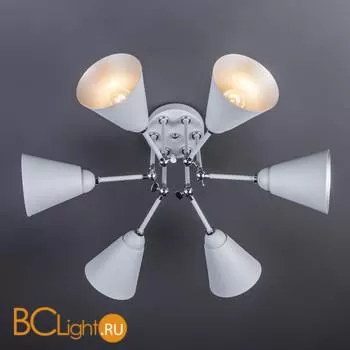 Потолочная люстра Eurosvet Nigella 70052/6 серый/серебро - Фото 8