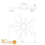 Люстра Eurosvet Nitrino 90242/10 хром - Фото 1