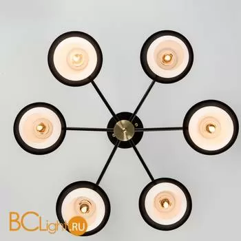 Потолочная люстра Eurosvet Nocciola 70106/6 черный a044934 - Фото 3