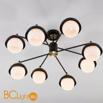 Потолочная люстра Eurosvet Nocciola 70106/8 черный a044935 - Фото 0