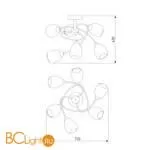 Люстра Eurosvet Noemi 30168/6 матовое золото - Фото 1