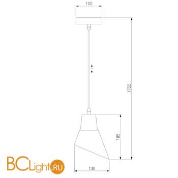 Подвесной светильник Eurosvet Nook 50069/1 розовый - Схема