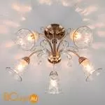 Потолочная люстра Eurosvet Norene 30157/5 античная бронза - Фото 0