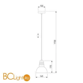 Подвесной светильник Eurosvet Norman 50174/1 белый - Фото 3