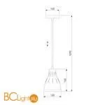 Подвесной светильник Eurosvet Nort 50173/1 белый - Фото 3